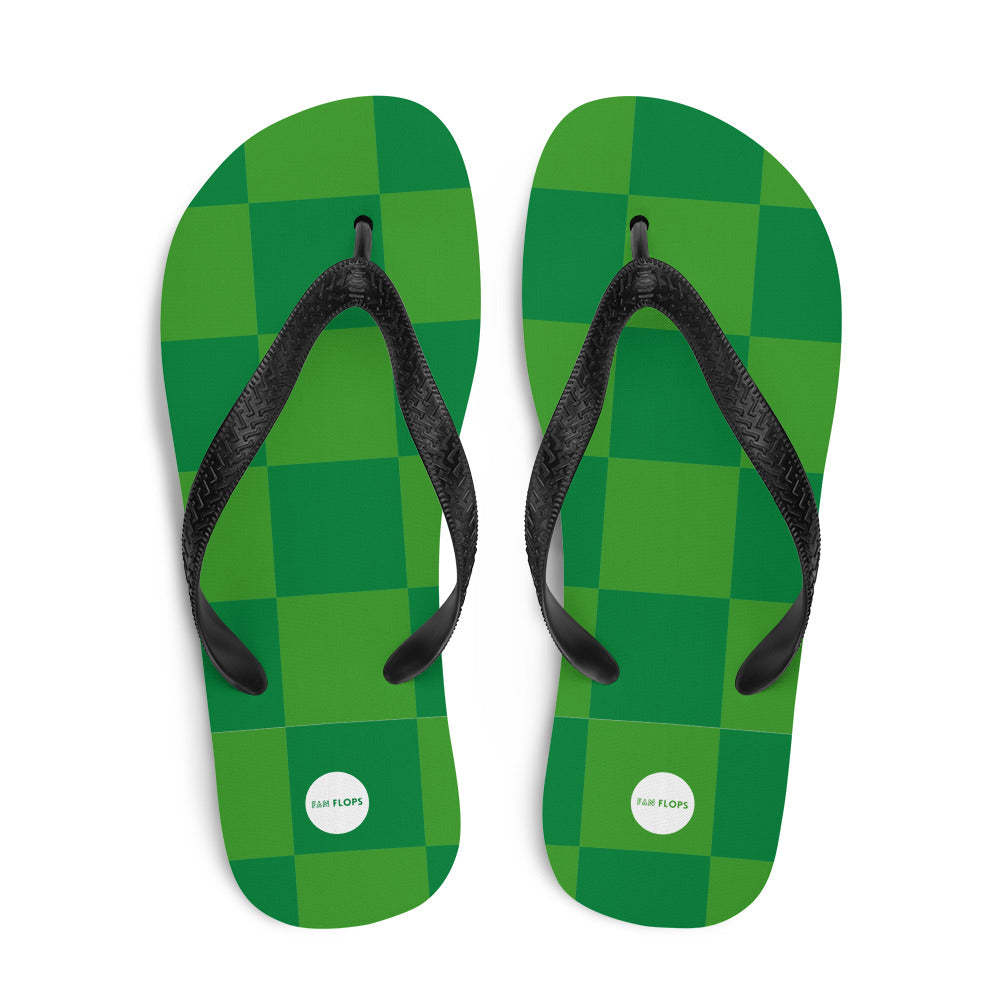 Plaid flip flops online