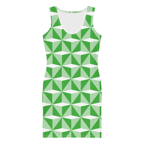 Northern Ireland '90 Bodycon Dress (Green) - front