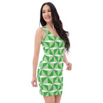 Northern Ireland '90 Bodycon Dress (Green) - model front