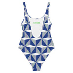 Northern Ireland '90 One-piece Swimsuit (Blue) - back