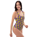 Scotland '90 One-piece Swimsuit - front model