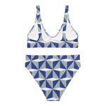 Northern Ireland '90 High-Waisted Bikini (Blue) - back