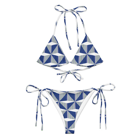 Northern Ireland '90 String Bikini (Blue) - front