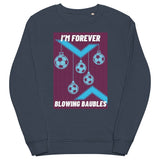 I'm Forever Blowing Baubles - West Ham Christmas Jumper (navy)