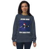 Diving Home For Christmas - Tottenham Christmas Jumper (navy) - female model