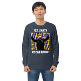 'Yes, Santa. We Can Boogie!' - Scotland Christmas Jumper (navy) - male model