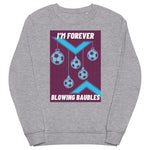 I'm Forever Blowing Baubles - West Ham Christmas Jumper (grey)