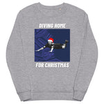 Diving Home For Christmas - Tottenham Christmas Jumper (grey)