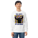 'Yes, Santa. We Can Boogie!' - Scotland Christmas Jumper (white) - male model