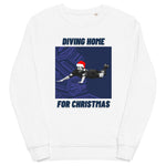 Diving Home For Christmas - Tottenham Christmas Jumper (white)