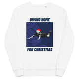 Diving Home For Christmas - Tottenham Christmas Jumper (white)