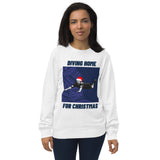 Diving Home For Christmas - Tottenham Christmas Jumper (white) - female model