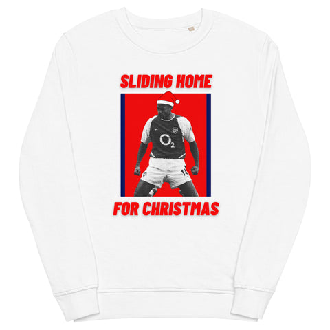 Sliding Home For Christmas - Arsenal Christmas Jumper (white)