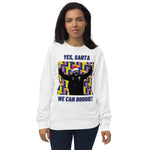 'Yes, Santa. We Can Boogie!' - Scotland Christmas Jumper (white) - female model