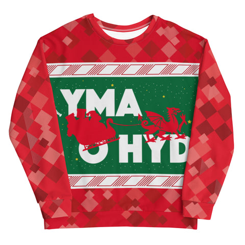 Wales 'Yma o Hyd' Football Christmas Jumper - front