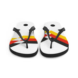 Germany 1990 Retro Football Flip Flops Front