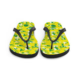 Norwich City 1992 Retro Flip Flops Front