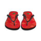 Wales 1989 Retro Football Flip Flops Front