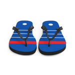 France 1984 Retro Football Flip Flops Front