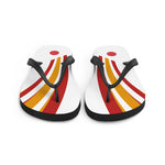 Spain 1996 Retro Football Flip Flops Front