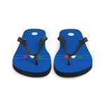 Italy 1994 Retro Football Flip Flops Front