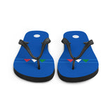 Italy 1994 Retro Football Flip Flops Front