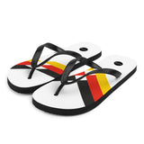 Germany 1990 Retro Football Flip Flops Front Left