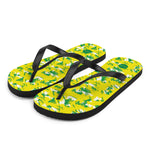 Norwich City 1992 Retro Flip Flops Front Left