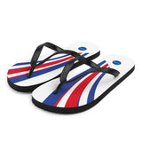 France 1996 Retro Football Flip Flops Front Left