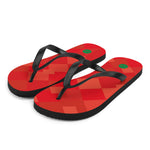 Wales 1989 Retro Football Flip Flops Front Left