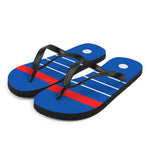 France 1984 Retro Football Flip Flops Front Left