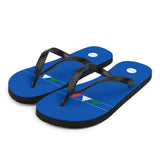 Italy 1994 Retro Football Flip Flops Front Left