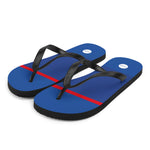 Rangers 1996 Retro Flip Flops Front Left