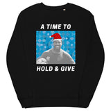 'A Time to Hold & Give' - England Classic Football Shirt Christmas Jumper - black