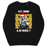 'Eat, Drink & Be Merse-y' - Arsenal Bruised Banana Christmas Jumper - black