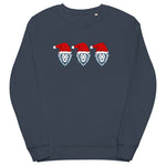 Three Lions on a (Christmas Sweat)shirt - England Christmas Jumper - navy