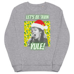 Let's Be ‘Avin Yule - Norwich City Delia Smith Christmas Jumper - grey marl