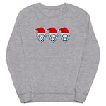 Three Lions on a (Christmas Sweat)shirt - England Christmas Jumper - grey marl