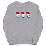 Three Lions on a (Christmas Sweat)shirt - England Christmas Jumper - grey marl