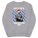 Sir Alex Ferguson - 'Mistletoe and Squeaky Bum Time' Christmas Jumper - grey