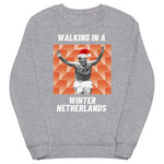 'Walking in a Winter Netherlands' - Holland '88 Christmas Jumper - grey marl