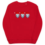 Three Lions on a (Christmas Sweat)shirt - England Christmas Jumper - red