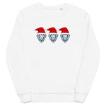 Three Lions on a (Christmas Sweat)shirt - England Christmas Jumper - white