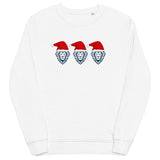 Three Lions on a (Christmas Sweat)shirt - England Christmas Jumper - white