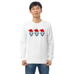 Three Lions on a (Christmas Sweat)shirt - England Christmas Jumper - white men's