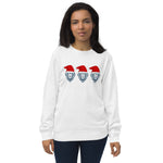 Three Lions on a (Christmas Sweat)shirt - England Christmas Jumper - white women's