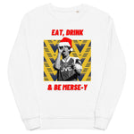 'Eat, Drink & Be Merse-y' - Arsenal Bruised Banana Christmas Jumper - white